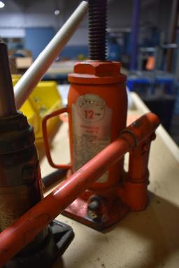 (2) BOTTLE JACKS, 12 TON AND 2 TON
