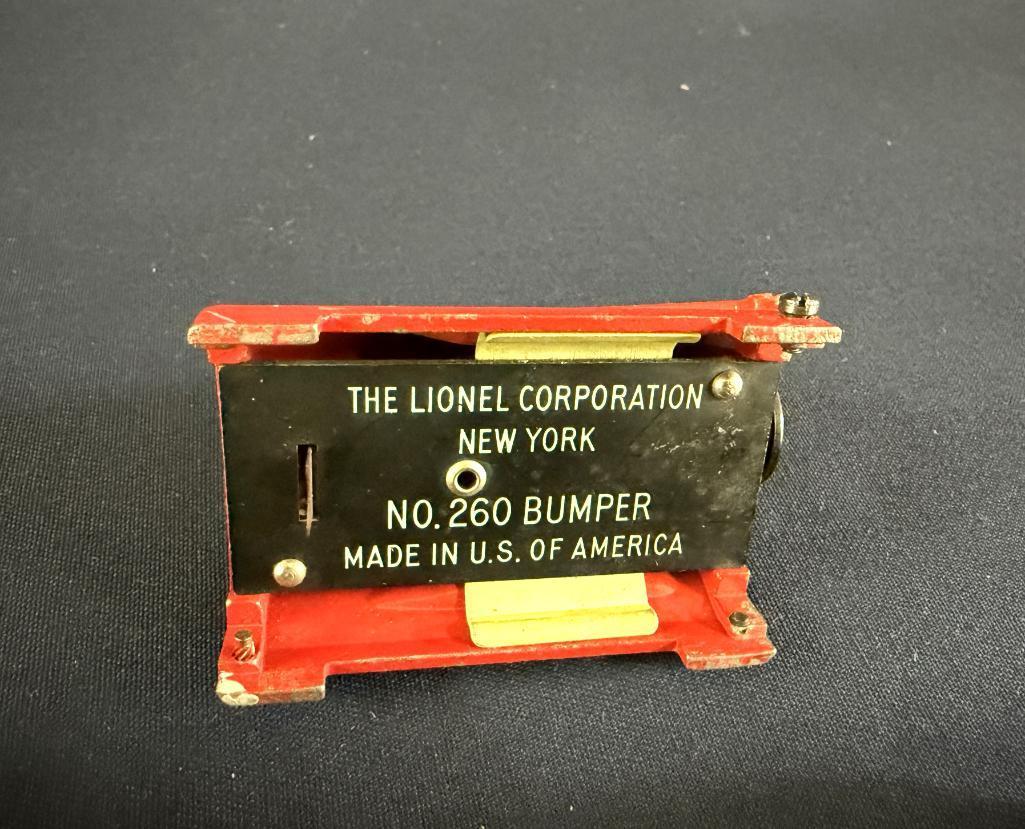 LIONEL BUMPERS; (2) NO. 260 BUMPERS AND (1) NO. 025 BUMPER,