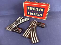 LIONEL NO. 042 MANUAL CONTROL "O" GAUGE SWITCHES, PAIR- ONE RIGHT AND ONE LEFT