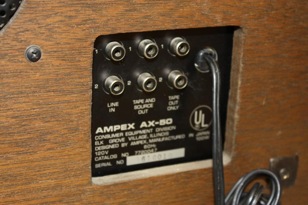 Vintage 7" Ampex AX-50 Reel-to-reel Tape Player