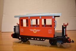(3) Playmobil large scale personal wagons with passenger figures