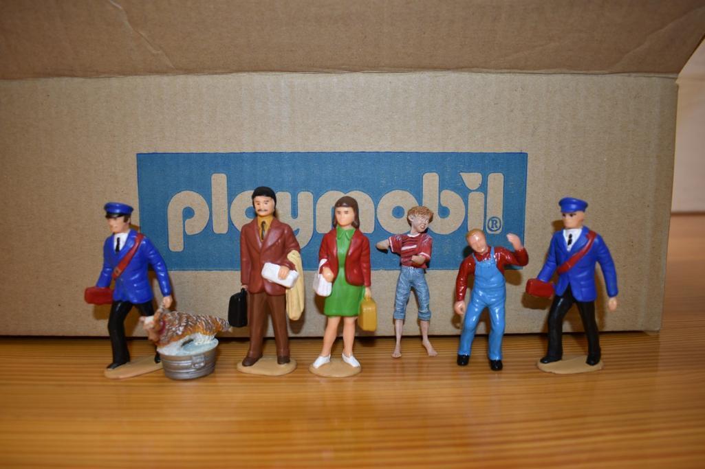 (3) Playmobil large scale personal wagons with passenger figures
