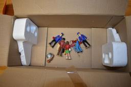 (3) Playmobil large scale personal wagons with passenger figures