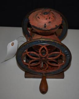 1930s Cast Iron Wood Coffee Bean Grinder - Enterprise Number 2