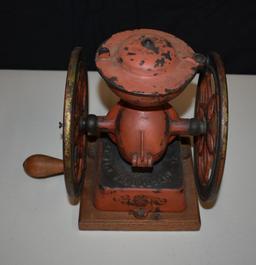 1930s Cast Iron Wood Coffee Bean Grinder - Enterprise Number 2