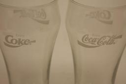 Pair Coke Coca-cola glasses