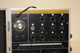 B&K 607 vintage tube tester with book