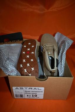 ASTRAL HEMP CHUCKKER, SIZE WOMENS 10, DESERT KHAKI