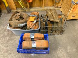 (3) CONTAINERS W/LIFTING SLINGS, 10' UP TO 16', PADS