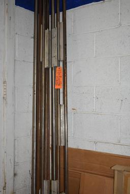 PILLOW BLOCKS & TRACKS - APPROX. 10' LONG (ROLLING RAILS AND BEARING CARRIAGES)