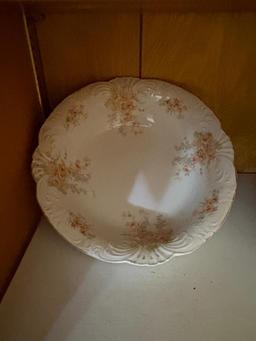 (2) MOUNT CLEMENS POTTERY SERVING DISH, 8 3/4", NO. 1133R- NO CHIPS,