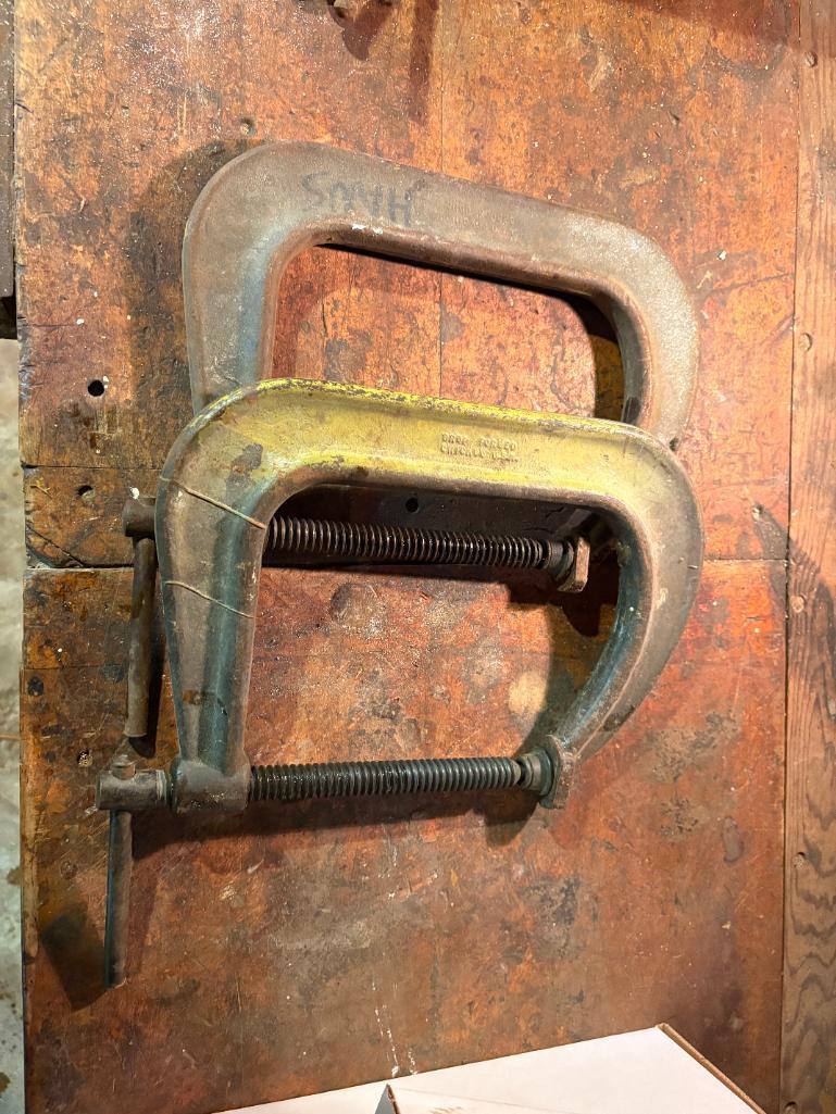 (2) ARMSTRONG 6 1/2" C-CLAMPS, NO. 1406