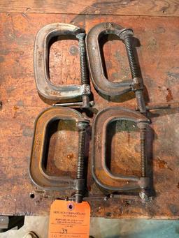 (4) 4" C-CLAMPS