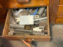 (24) DRAWERS WITH CONTENTS: SCRAP METALS, CHISELS, ELECTRIC HAND TOOLS,