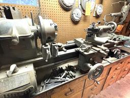 CLAUSING METAL LATHE, 3 JAW CHUCK, TOOL HOLDER, TAIL STOCK
