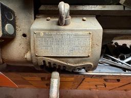 CLAUSING METAL LATHE, 3 JAW CHUCK, TOOL HOLDER, TAIL STOCK