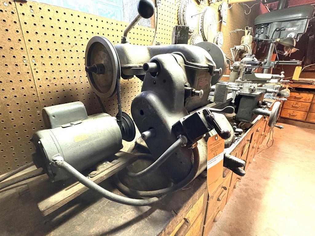 CLAUSING METAL LATHE, 3 JAW CHUCK, TOOL HOLDER, TAIL STOCK
