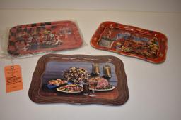 (3) ASSORTED COCA-COLA TRAYS, APPROX 18-1/2" X 13-1/2"