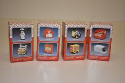 (4)SETS OF COCA-COLA SALT & PEPPER SHAKERS