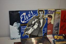 BOX FULL OF PRIMARILY ELVIS PRESLEY 33-1/3 LP'S