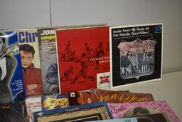 BOX FULL OF PRIMARILY ELVIS PRESLEY 33-1/3 LP'S