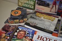 BOX WITH MISC CAR BOOKS/MAGAZINES