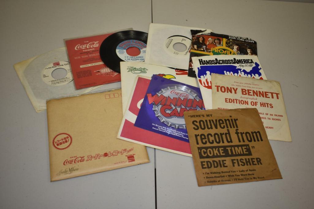 BOX WITH ASSORTED 33-1/3 LPS & 45'S