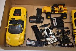 Lot of 5 Vintage RC Remote Control Cars, Camaro, Turbo Vette & More!