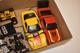 Lot of 5 Vintage RC Remote Control Cars, Camaro, Turbo Vette & More!