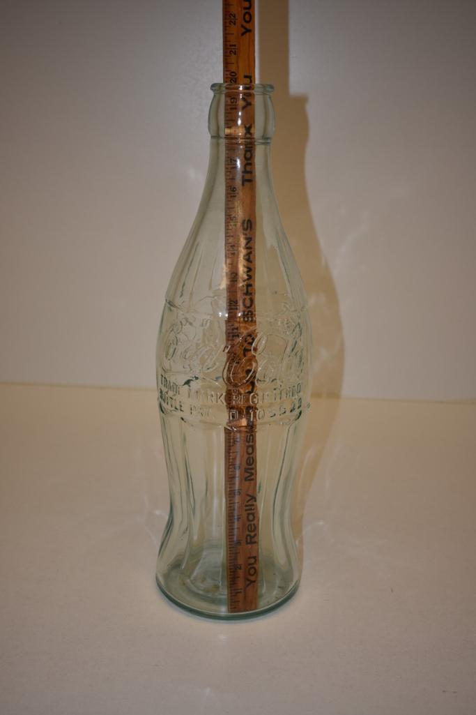 OVERSIZED COCA-COLA BOTTLE D-105529, 21 INCHES TALL