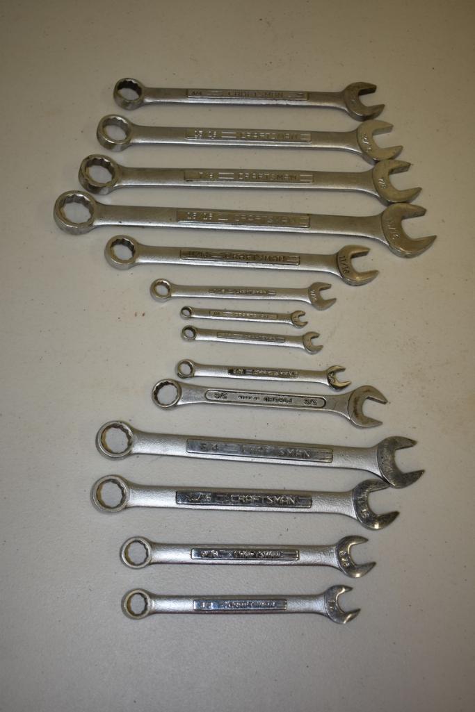 CRAFTSMAN COMBINATION WRENCH SET 1/4"-15/16"