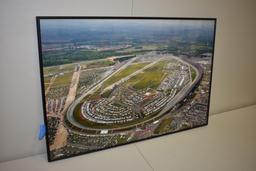 FRAMED PRINT TALLADEGA AERIAL VIEW OF TRACK