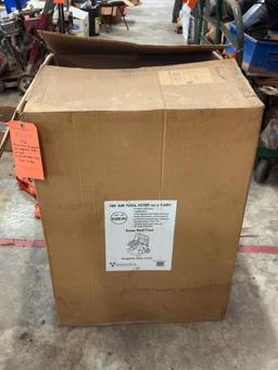 POWER PORT PRODUCTS 100' AIR TOOL HOSE ON CART, GRAPHITE STEEL CORE, NEW IN BOX