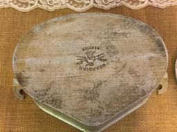 GUARDIAN SERVICE WARE HEAVY ALUMINUM ROASTING PAN WITH LID, APPROX 7"X9"X7" WITH HANDLES 11"