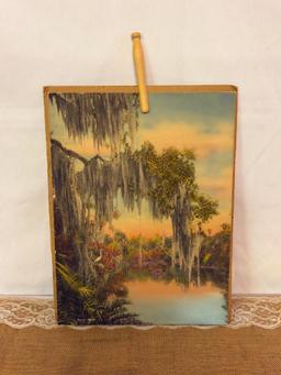 ANTIQUE "FLORIDA WILDS" PRINT 16" X 12"