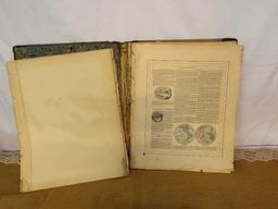 1961 JOHNSON'S NEW ILLUSTRATED FAMILY ATLAS OLD MAPS AND 1978 RAND MCNALLY ROAD ATLAS