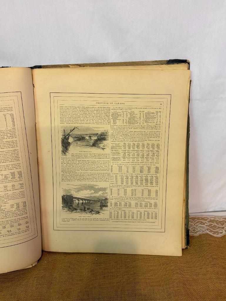 1961 JOHNSON'S NEW ILLUSTRATED FAMILY ATLAS OLD MAPS AND 1978 RAND MCNALLY ROAD ATLAS