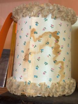 (3) VINTAGE LAMPSHADES, ONE HAS STAINS ON BACKSIDE