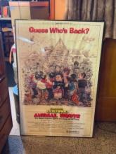UNIVERSAL STUDIOS NATIONAL LAMPOON "ANIMAL HOUSE" MOVIE PICTURE FRAMED 41"T 27" ACROSS
