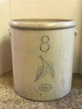 ANTIQUE RED WING 8 GALLON BIRTH LEACH CROCK- NO NOTED CRACKS, ONE SMALL CHIP ON HANDLE,