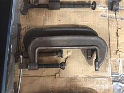 (2) JH WILLIAMS C-CLAMPS, 2"D X 8"OPENING