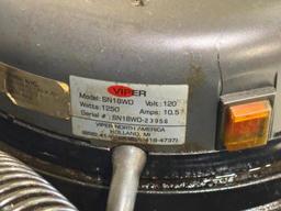 VIPER FLOOR SCRUBBER, MODEL: SN18WD, S/N: SN18WD-23956, VOLTS 120, WATTS 1250, AMPS 10.5