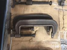 (2) JH WILLIAMS C-CLAMPS, 2"D X 8"OPENING
