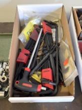 BOX WITH ALLEN WRENCHES, VARIOUS SIZES