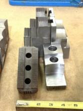 (1) SET OF H&R MASTER HARD JAWS: 053442, 82-RJJ AND (1) SET OF CUSTOME MADE SOFT JAWS