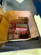 BOX WITH (10) SOFT STEEL CNC LATHE JAWS, 82-20/2"H