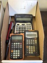 BOX WITH MACHINIST CALCULATORS