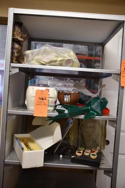 CONTENTS OF SHELVES: MISC. ADVERTISING ITEMS