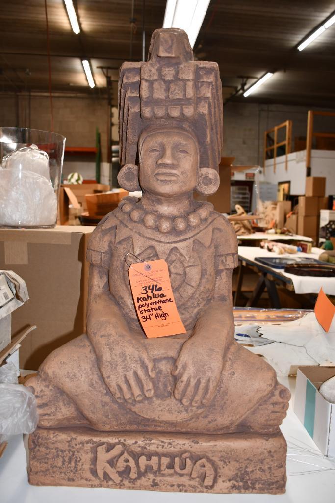 KAHLUA POLYURETHANE STATUE, 34"H