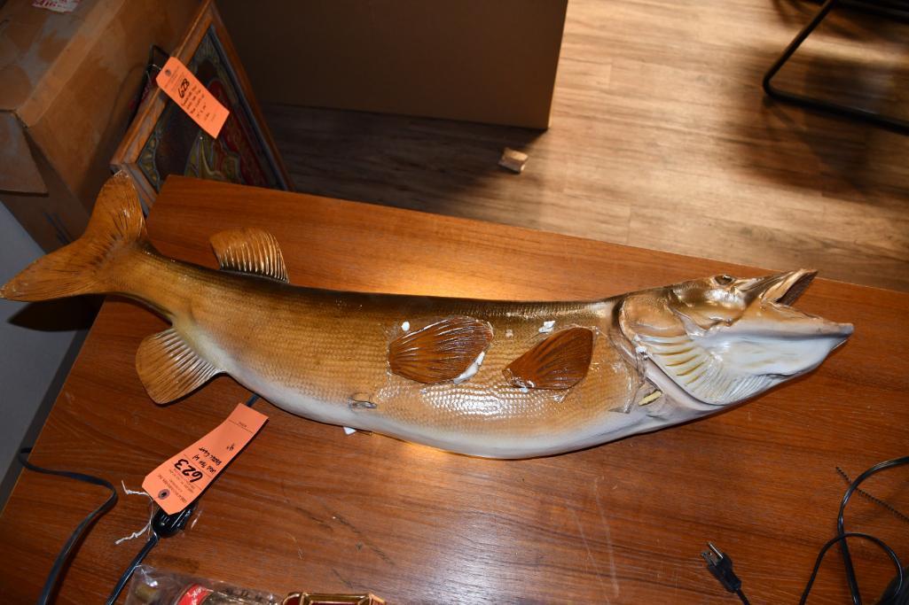 LARGE FISH WITH ELECTRIC LIGHT, 41" LONG